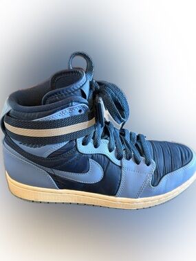 Nike Air Jordan 1 High Strap Blue/White, Sz 7.5, VGUC